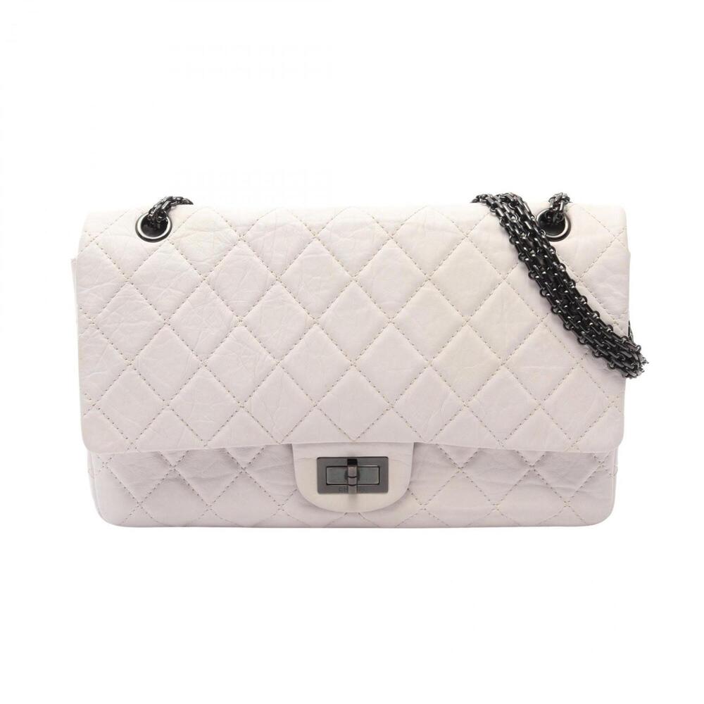 Chanel 2.55 Matelassé Maxi Mademoiselle Chain Double Flap Shoulder Bag Handba...